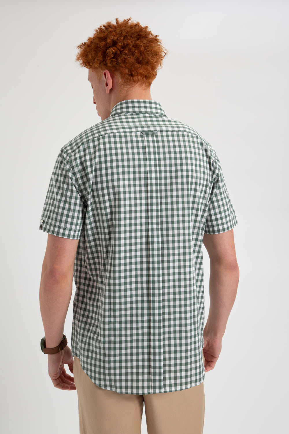 Chemises Ben Sherman House Poplin Gingham Vert Olive | BNW-79915899